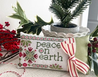 Peace on Earth Cross Stitch pattern PDF download