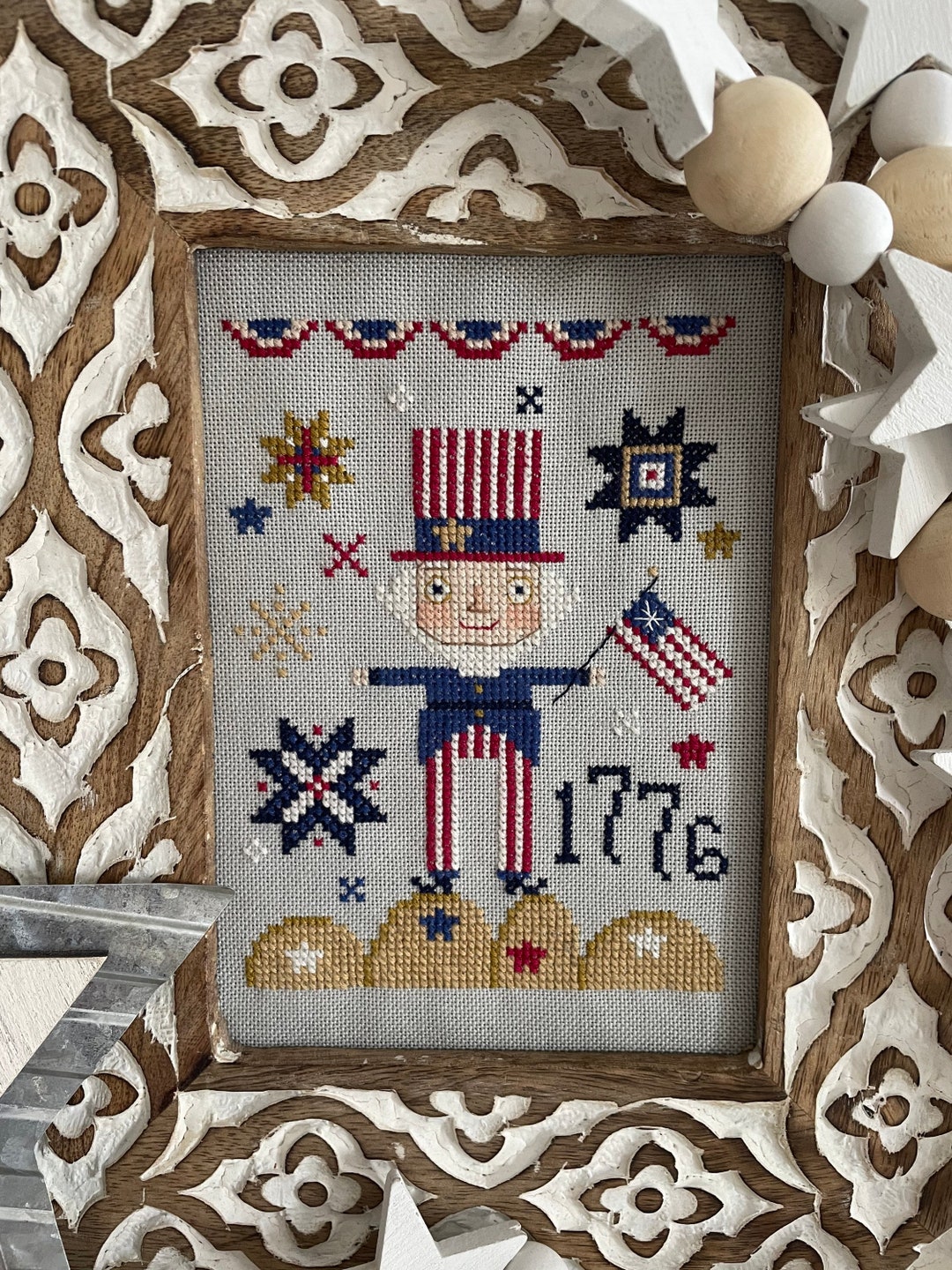 Uncle Sam Cross Stitch Pattern PDF - Etsy