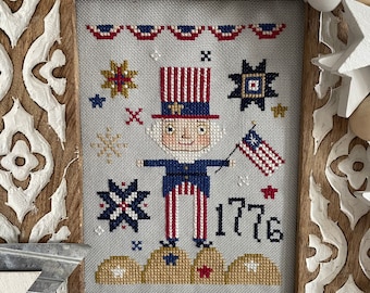 Uncle Sam Cross Stitch Pattern PDF