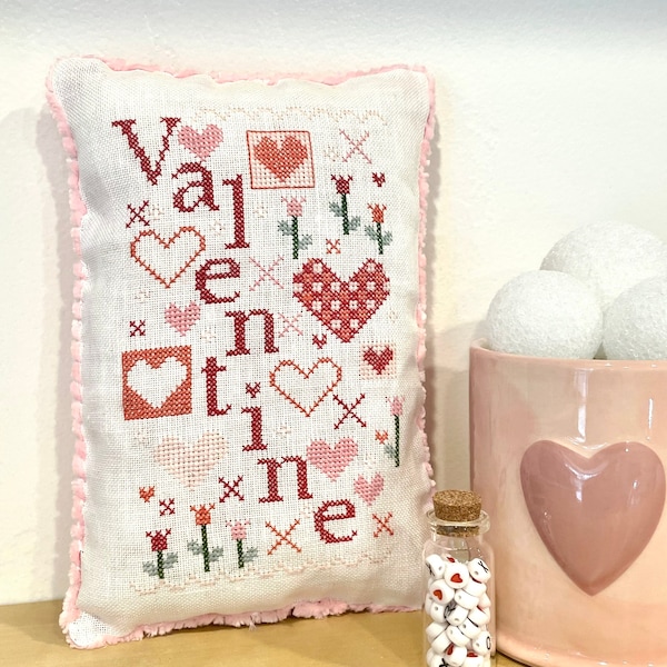 Valentine Cross Stitch Pattern PDF