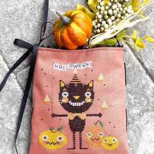 Chatty Cat Cross Stitch Pattern PDF