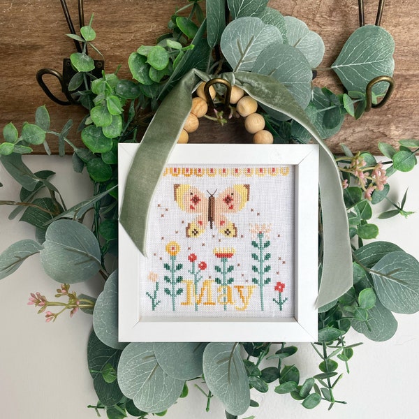 May Cross Stitch Pattern PDF download