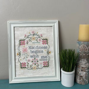 Kindness Begins PDF download cross stitch pattern