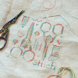 Let&#39;s Stitch Cross Stitch Pattern PDF download