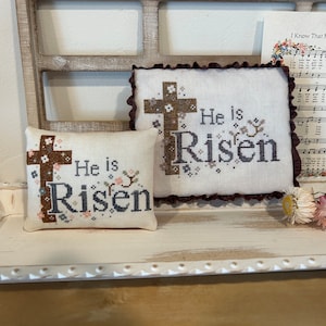 He is Risen Cross Stitch Pattern PDF download