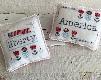 Sweet Liberty Cross Stitch Pattern PDF Download (Set of 2 patterns)