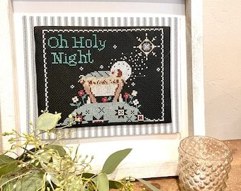 Oh Holy Night Cross Stitch Pattern PDF download