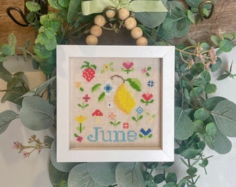 June Cross Stitch Pattern PDF download