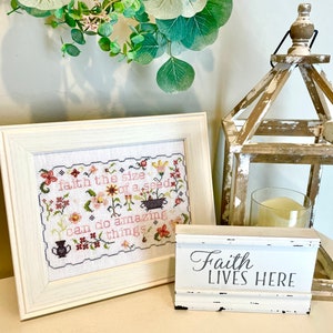 Faith Cross Stitch Pattern PDF file