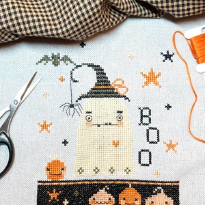Ghostly Cross Stitch Pattern PDF/ instant download image 1