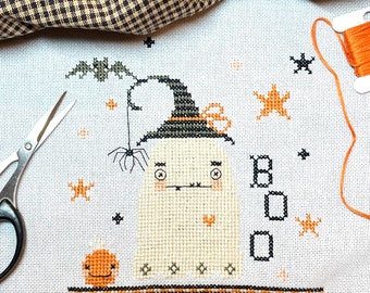 Ghostly Cross Stitch Pattern PDF/ instant download