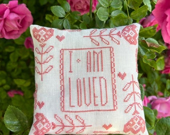 I Am Loved Cross Stitch Pattern PDF download