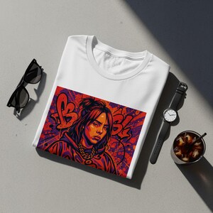 Cool Graffiti Style T-Shirt, Urban Street Art Graphic Tee, Unique Hip Hop Clothing, Trendy Casual Wear, Artistic Design Shirt