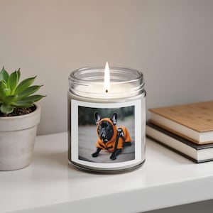 French Bulldog Candle Gift, Cute Dog Candle for Dog Lovers, Frenchie Candle Decoration, Best Friend Gift, Pet Lover Candle Gift Decor