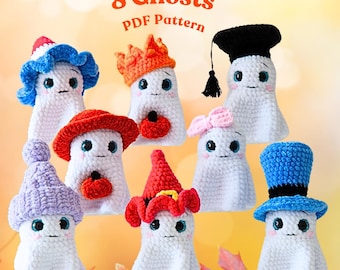 No Sew Ghost Crochet Pattern: Amigurumi Halloween Tutorial (PDF Download)