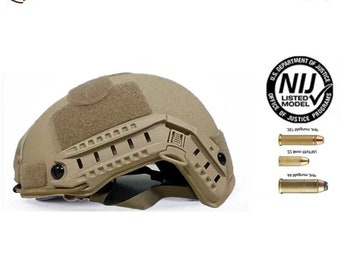 Casque balistique FAST - UHMWPE - Nij IIIA - 55-62cm - 1,5 kg - Sable/ Sand