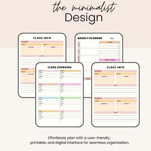 Student Planner / Academic Tracker / College & School Planner ...