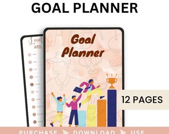 Goal Planner / Productivity Journal / Success Tracker / Digital Planner ...