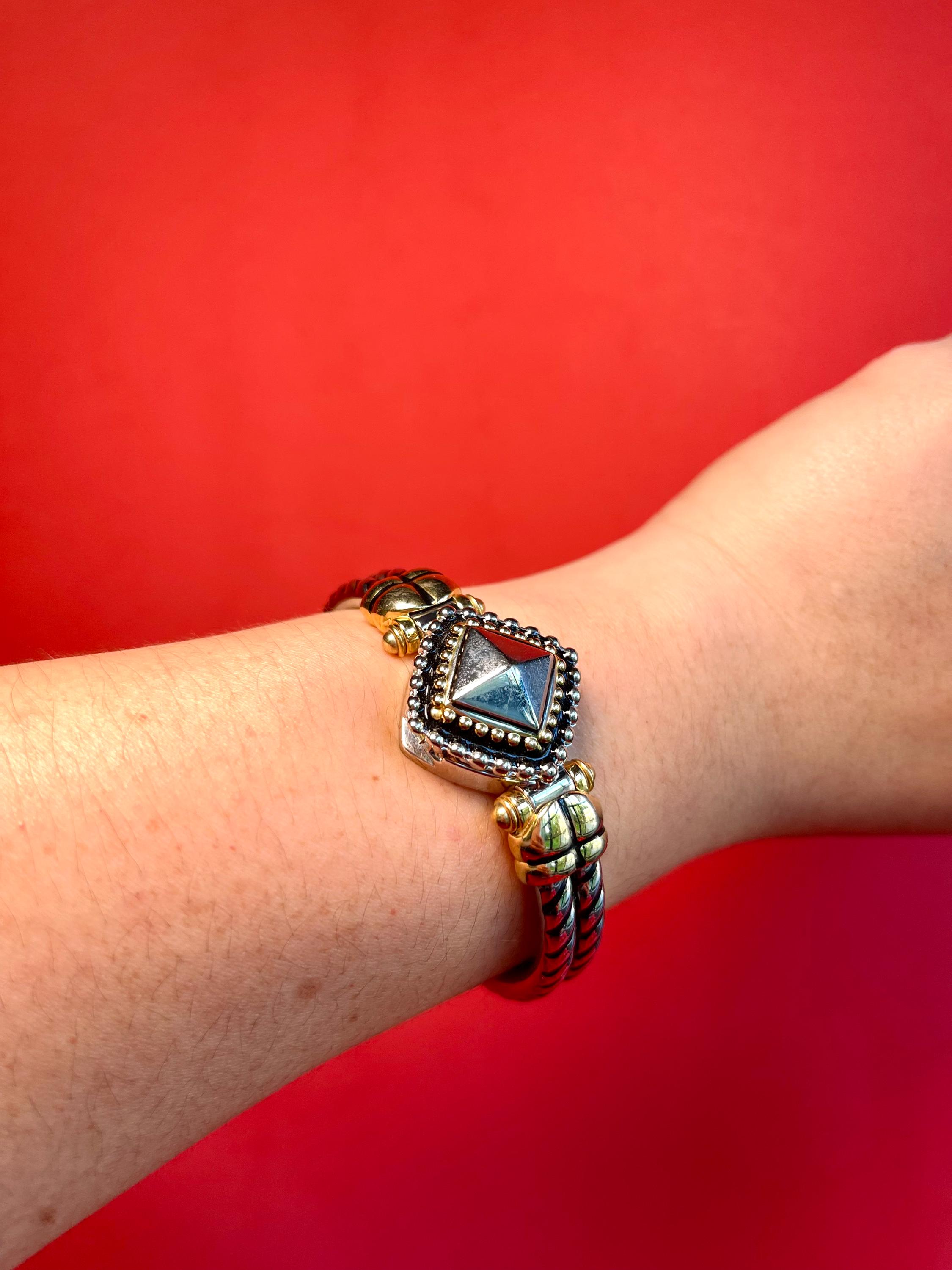 Vintage Gruen “peek-a-boo” Two Tone Bracelet Watch - Etsy display picture 3