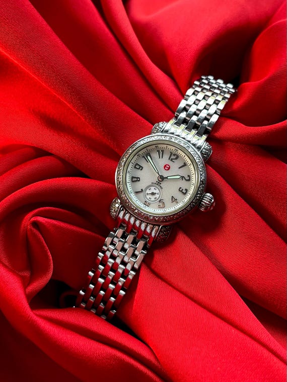 michele watch red band