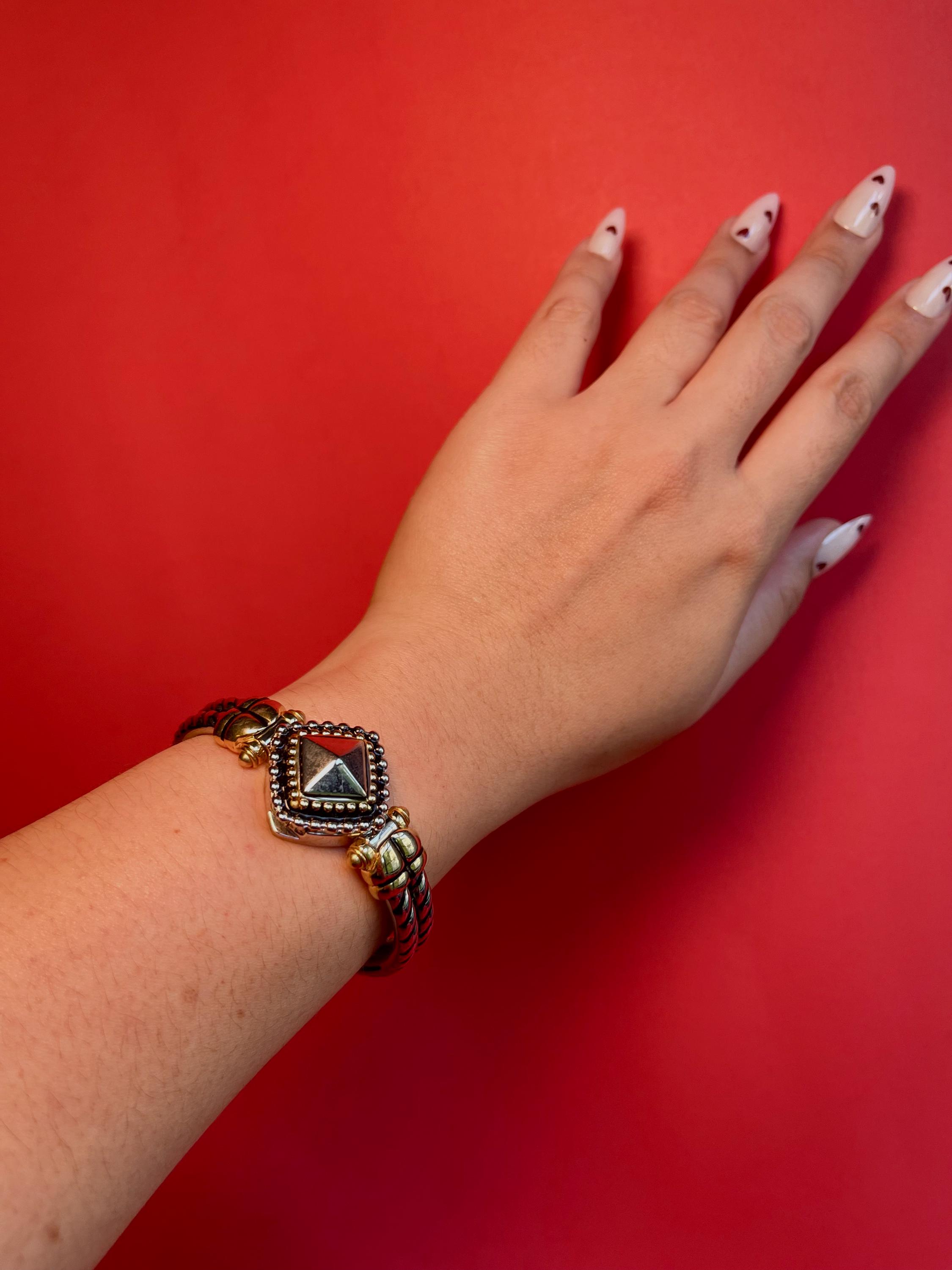 Vintage Gruen “peek-a-boo” Two Tone Bracelet Watch - Etsy display picture 2