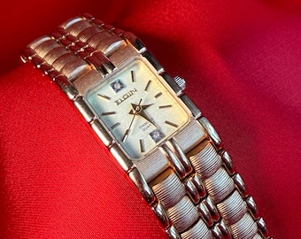 Vintage Elgin Diamond Quartz Watch