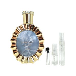 Victoria Perfume Sample Lattafa 1ml 2ml 5ml Decant Eau De Parfum ME Scents Arabian Middle Eastern Perfume House Gourmand Lemon Meringue