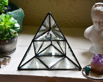 Crystal Display. Crystal Display Shelf. Jewelry Storage. Crystal Pyramid. Crystal Holder. Jewelry Display Shelf. Minerals Display. Box. Case