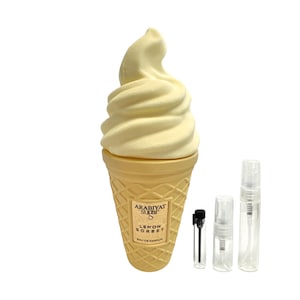 Lemon Sorbet Perfume Sample: Arabiyat Sugar, Citrus, Vanilla, Sweet, Aromatic