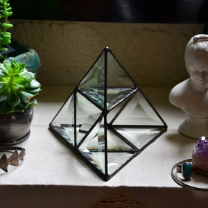 Crystal Display. Crystal Display Shelf. Jewelry Storage. Crystal Pyramid. Crystal Holder. Jewelry Display Shelf. Minerals Display. Box. Case image 3