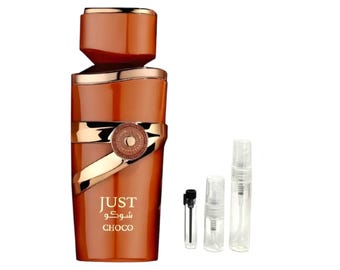 Just Choco Perfume Sample: Fragrance World Chocolate Vanilla Milk
