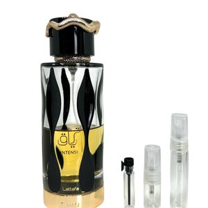 Lattafa Teriaq Intense Perfume Sample 1ml 2ml 5ml Decant Eau De Parfum ME Scents Arabian Middle Eastern Perfume House