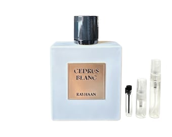Rayhaan Cedrus Blanc Perfume Sample | Fresh, Soapy, aromatic