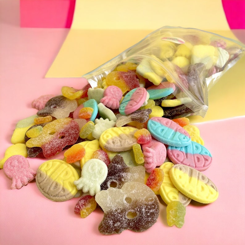 Schwedische Candy Bubs Mix Süßigkeitentüte Schneller Versand USA Pick n Mix Halal-Süßigkeiten Party-Süßigkeiten-Geschenk BUBs vegetarische Süßigkeiten BonBon Bild 1