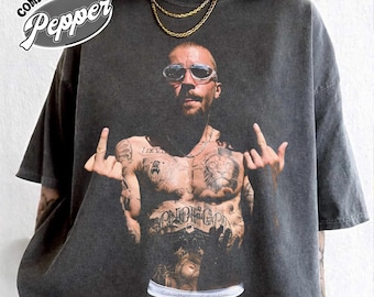 Justin Bieber Vintage Middle Finger Graphic Concert Shirt