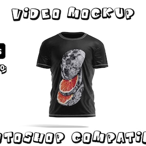 Animated T-Shirt Mockup | Video Mockup | Rotating Shirt | 360 T -Shirt Display | T Shirt Mockup