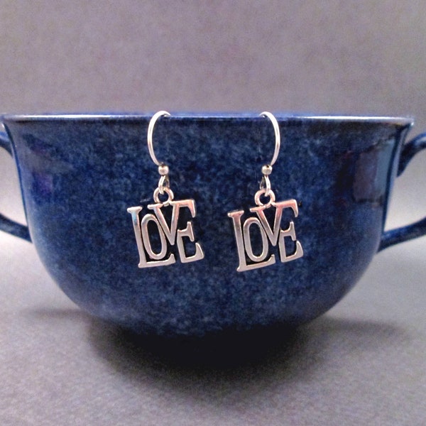 Wire Word Earrings Etsy