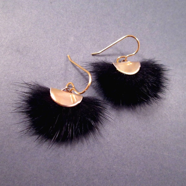 Fur Earrings Etsy