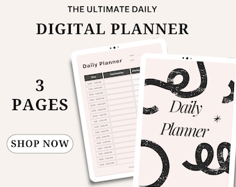 Planejador diário para trabalhar em casa: cronograma por hora (planejador em PDF)