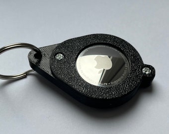 Tough Plastic Air Tag Case Key-ring