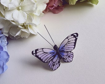 Small Lavender Butterfly Hair Clip, Butterfly Hair Clip