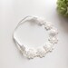 Ivory  Daisies Venise Lace Headband, Baby Headband, Girl Headband, Bridesmaid Headband 