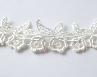 Ivory Roses Venise Lace Bridal Headband, Baby Headband