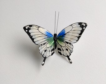 Pale Yellow Butterfly Hair Pin, Hair Clip