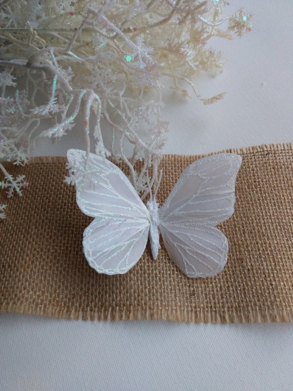 BUTTERFLY HAIR CLAW WHITE BUTTERFLY HAIR CLAW WHITE