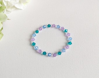 Swarovski Crystal Handmade Mermaid Bracelet Stretch Bracelet, Woman Bracelet, Girl Bracelet