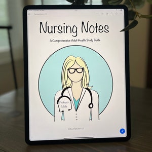 Digital Nursing Notes & Study Guide (PDF Download) by Professor Mollie