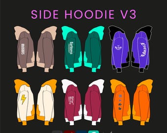 Streetwear Hoodie Vector Mockup Pack: Editable Tech Pack Templates