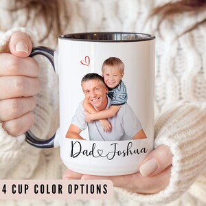 Photo Dad Cup, Best Dad Coffee Mug, Photo Dad Cup, Gift for Dad With Photo, Father&#39;s Day Gift with Photo, Christmas Gift, Dad Birthday Gift