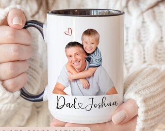 Kop foto vader, koffiemok beste vader, beker foto vader, cadeau voor vader met foto, Vaderdagcadeau met foto, kerstcadeau, verjaardagscadeau vader
